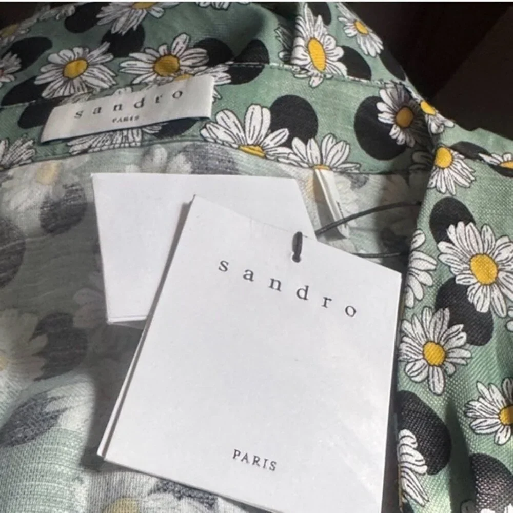 Sandro Multicolor Long Sleeve Dress - Picture 5 of 7